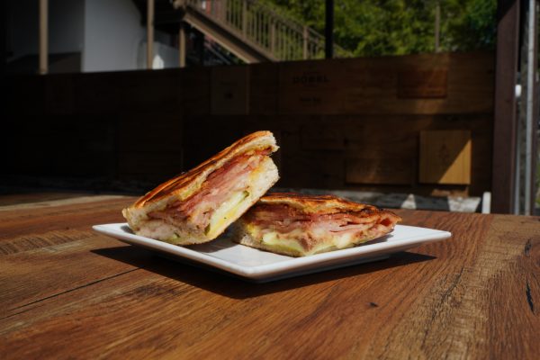 Mojo Pork, Ham, Swiss, Cuban Mustard, Cuban Bread